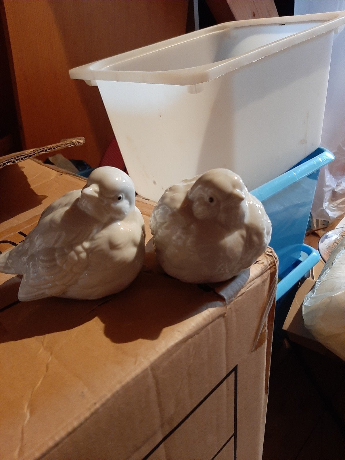 Beeldjes vogeltjes 2x., Ophalen of Verzenden
