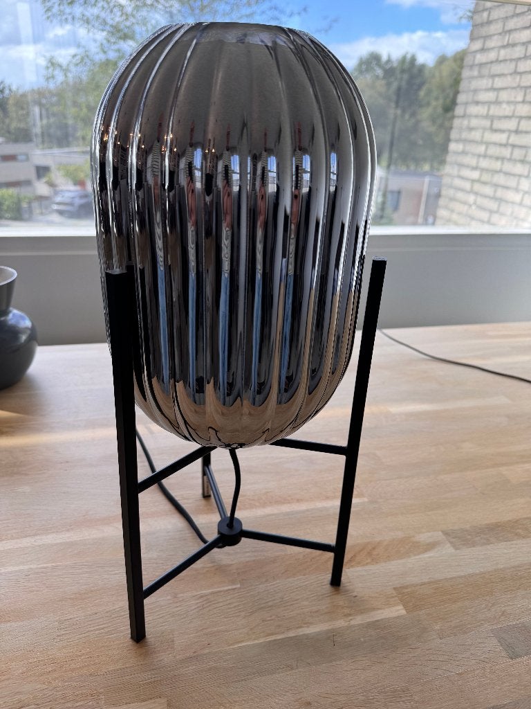 Tafellamp, Dimbaar, Zwart, Industrieel, E27 (groot)