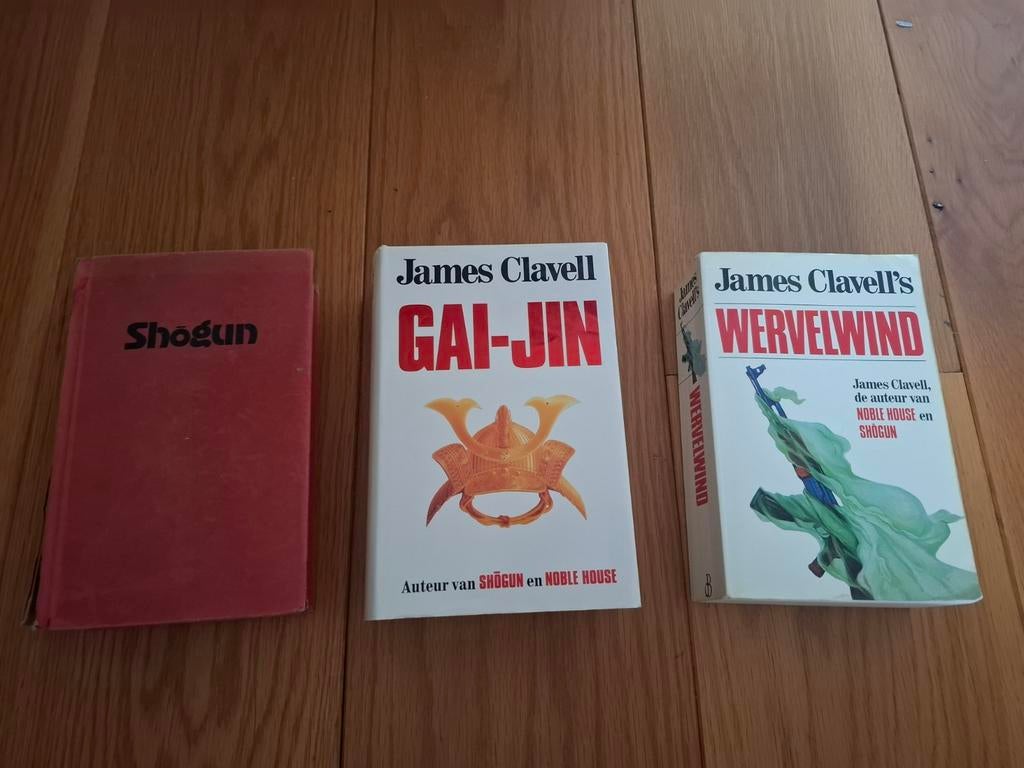 3 boeken van James Clavell: Shogun, Gai-Jin, Wervelwind, Ophalen of Verzenden, Gelezen, James Clavell