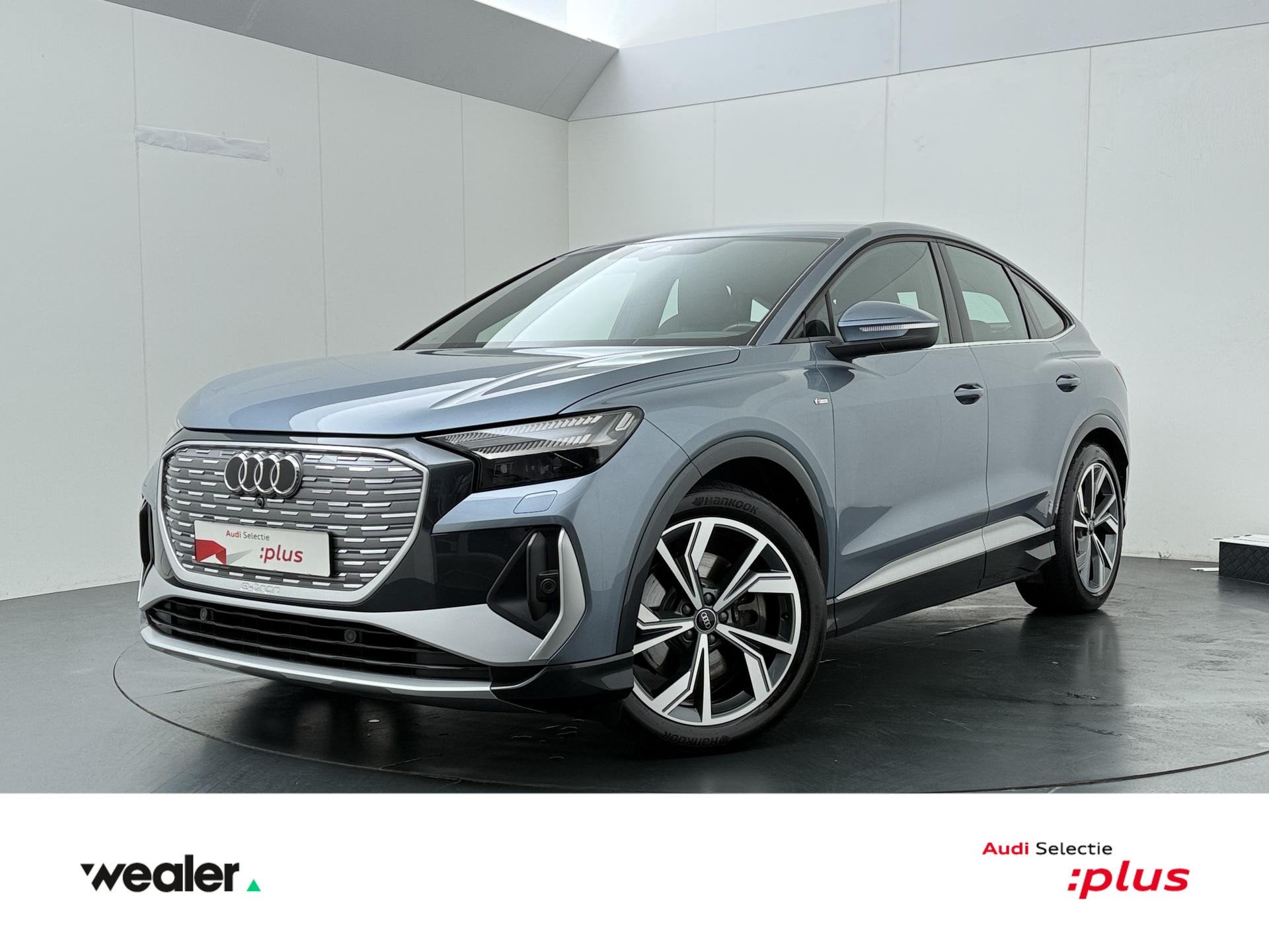 Audi Q4 Sportback e-tron 45 quattro S edition 77 kWh | 265 P, Auto's, 12 maanden, Gebruikt, Blauw, 33 min