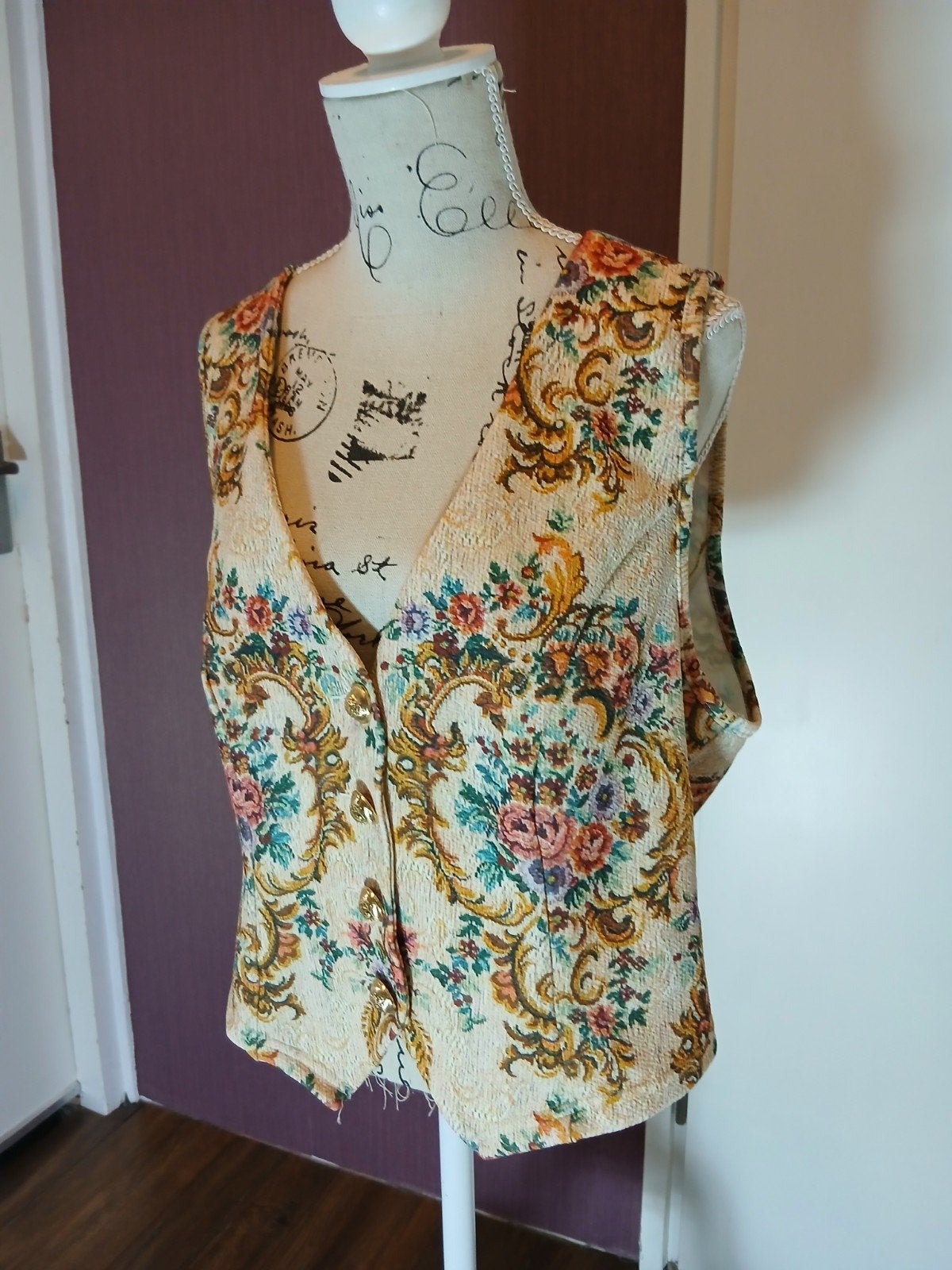 Top met gebloemde opdruk, Kleding | Dames, Maat 38/40 (M), Beige, Nieuw, Ophalen of Verzenden