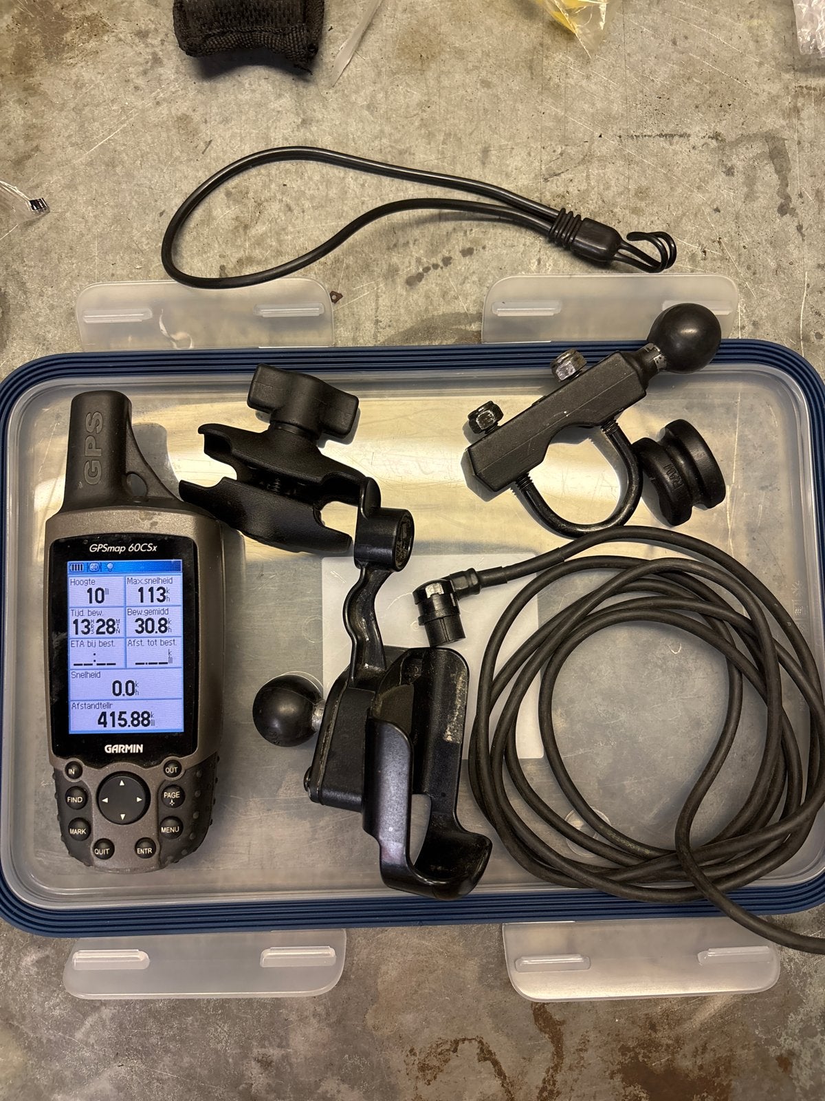 Garmin GPSmap 60CSx met accessoires, Ophalen of Verzenden, Gebruikt