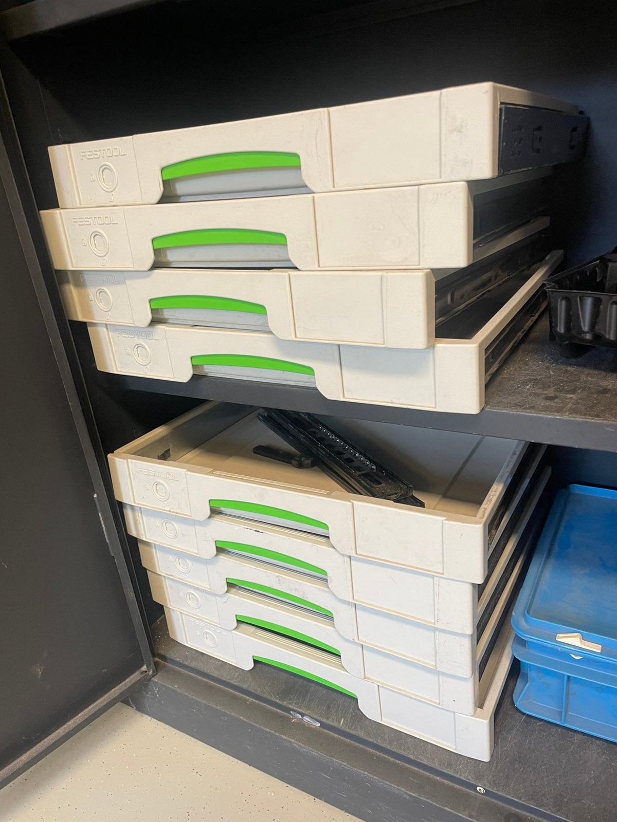 Festool. Lades9 stuks.  Met lade geleiding, Ophalen of Verzenden, Zo goed als nieuw