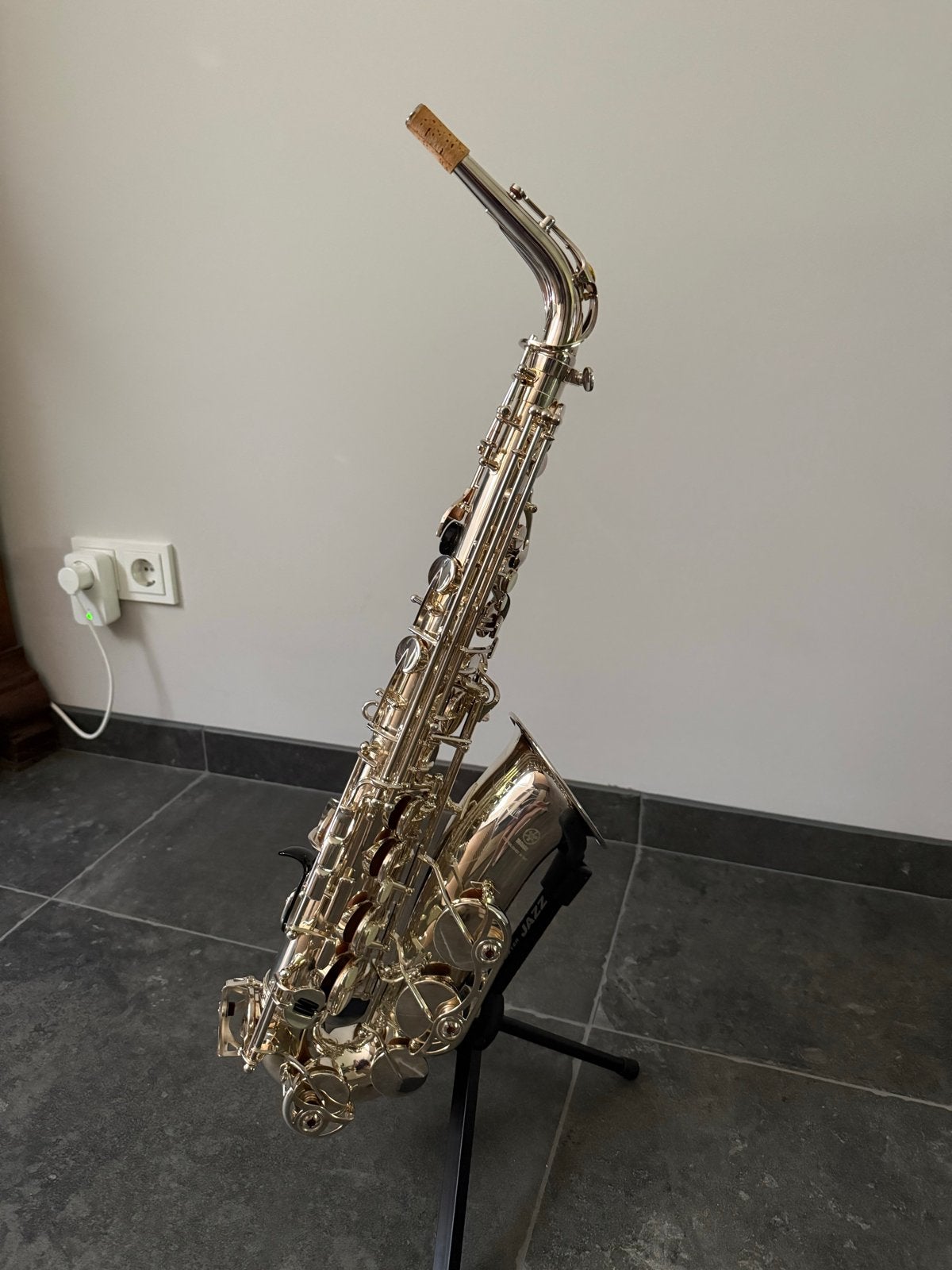 Yamaha YAS-62 S Altsaxofoon verzilverd - Zo goed als nieuw, Muziek en Instrumenten, Blaasinstrumenten | Saxofoons, Ophalen, Zo goed als nieuw