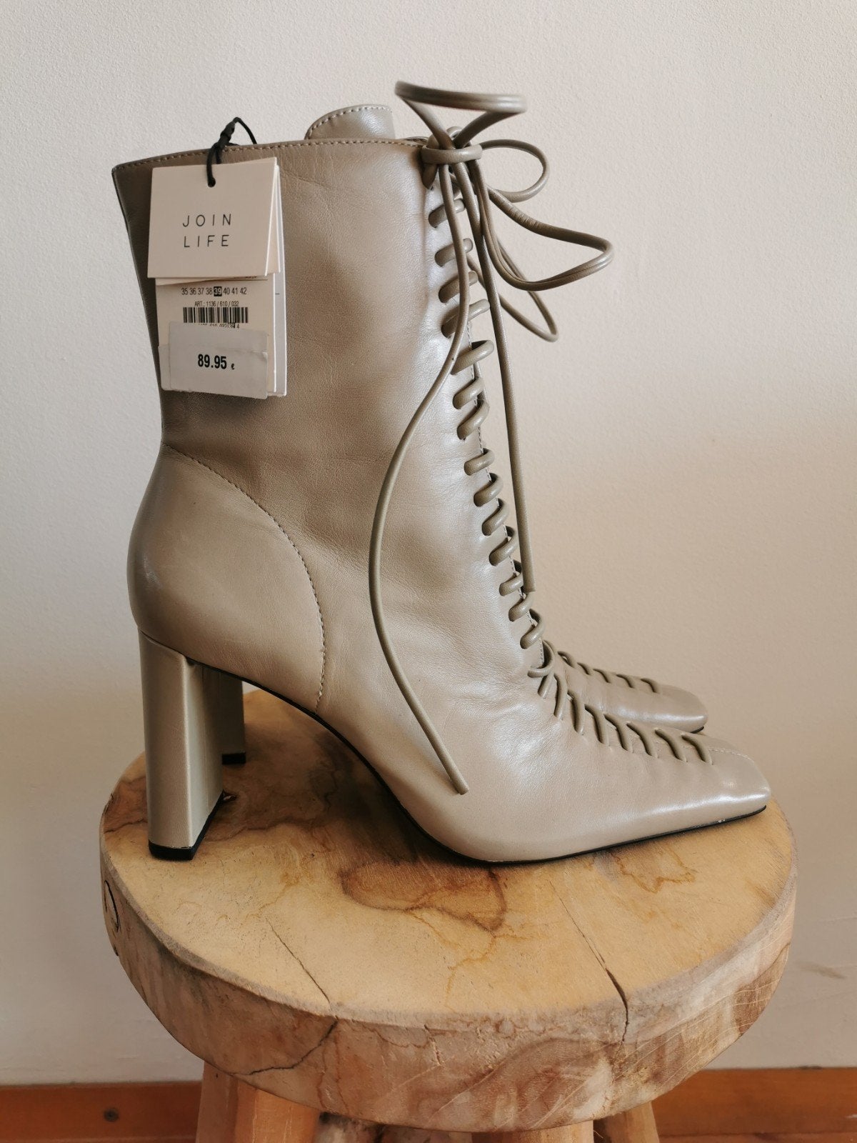 ZARA leren laarzen mt. 39, Verzenden, Zara, Lage of Enkellaarzen, Nieuw