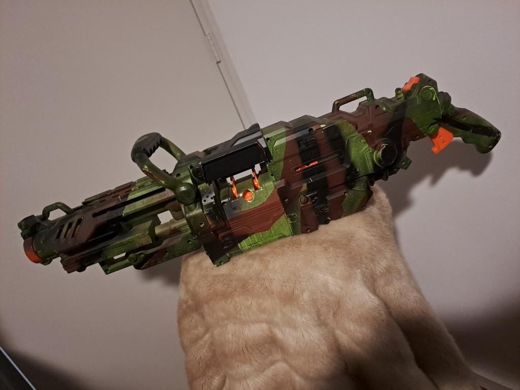 Te Koop: Nerf Havok Fire EBF-25 Ammobox Ammobelts LARP., Ophalen of Verzenden, Gebruikt, Jongen of Meisje