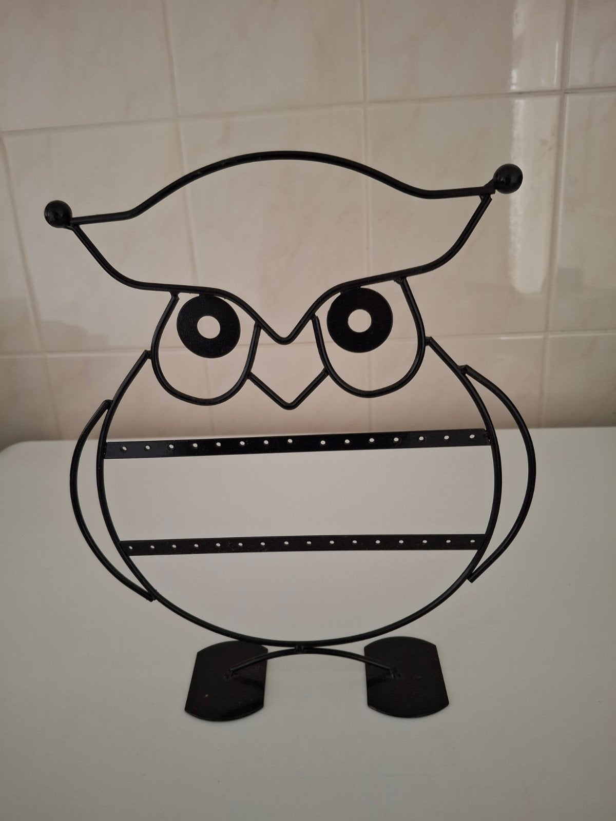 Mooie uil oorbellen/sieraden standaard, Ophalen of Verzenden, Zo goed als nieuw
