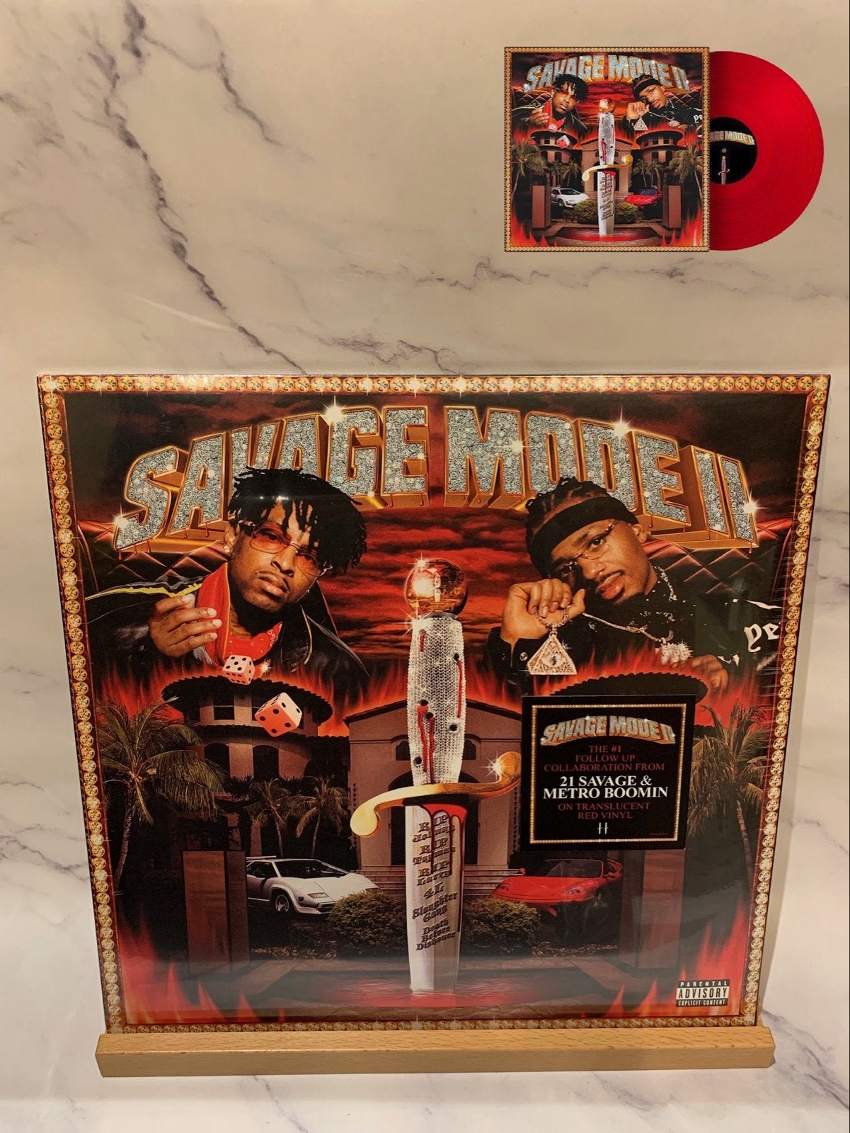 21 Savage & Metro Boomin - Savage Mode II (Rode LP), Cd's en Dvd's, LP, Colored vinyl, Ophalen of Verzenden, 12 inch