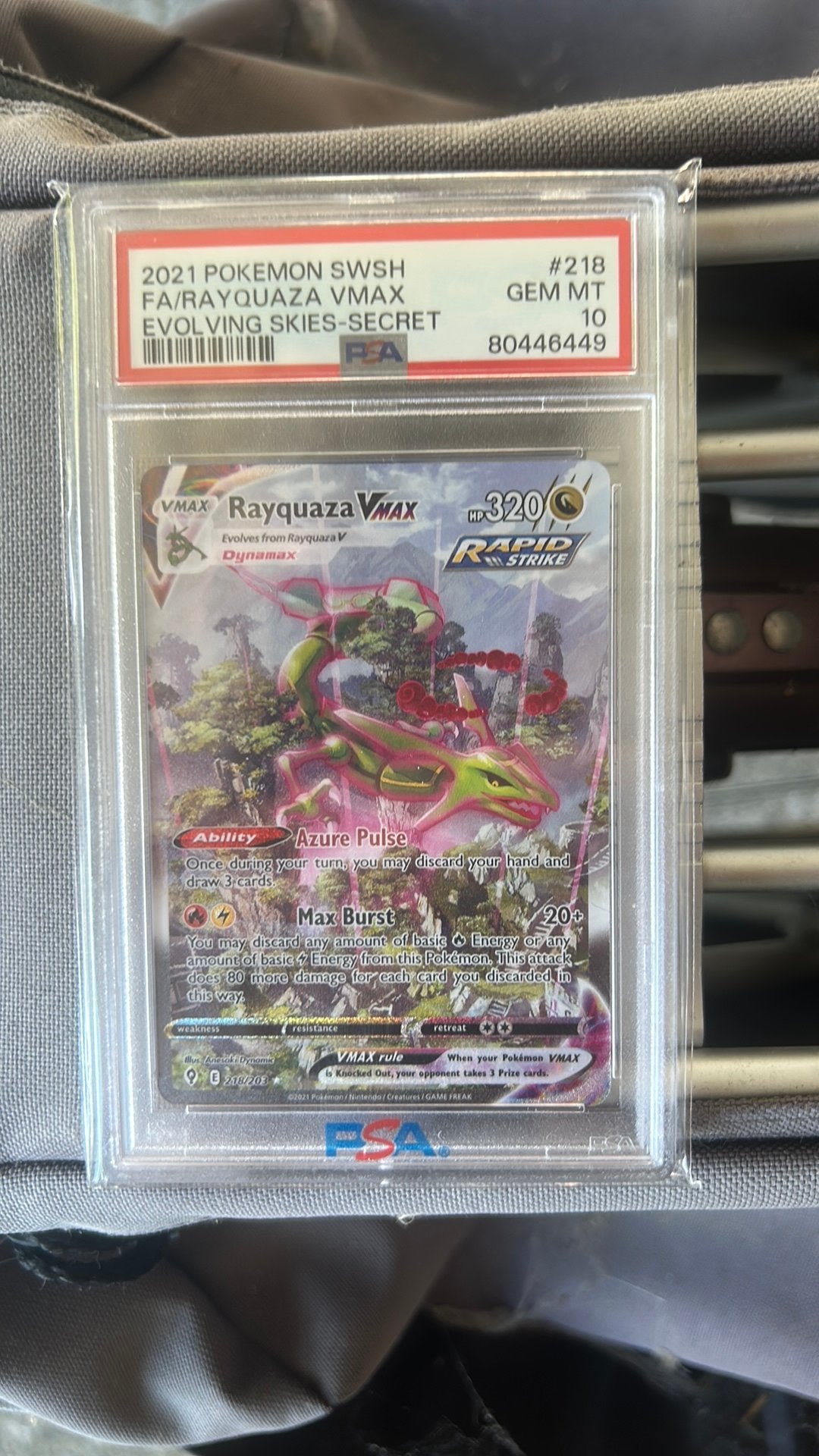 Rayquaza Evolving Skies Psa 10, Ophalen, Zo goed als nieuw