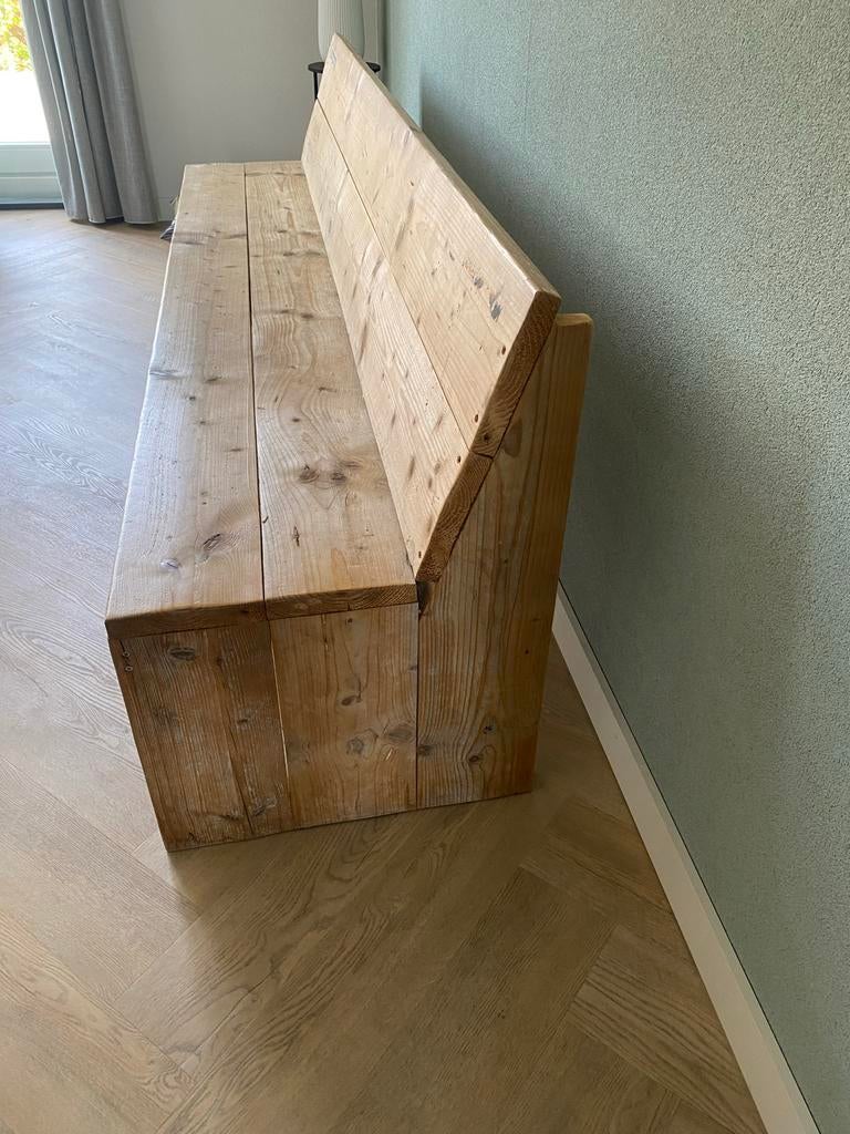 Eikenhouten bank, Ophalen, Minder dan 75 cm, 150 tot 200 cm, Driepersoons