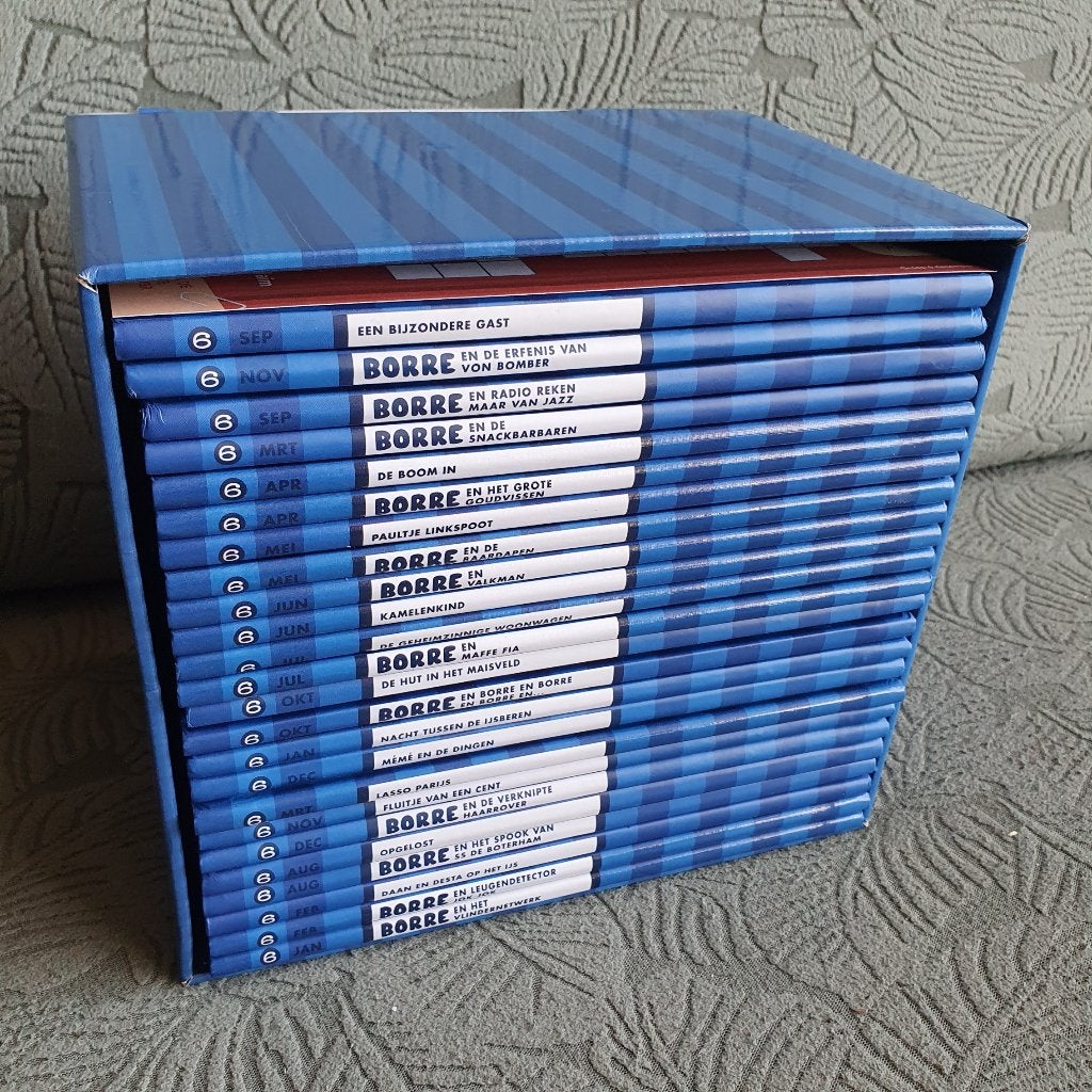 Borre 24 boekjes in box complete jaargang groep 6 hardcover, Ophalen of Verzenden, Zo goed als nieuw, Fictie algemeen