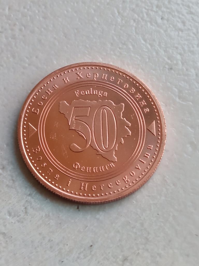 Bosnie en Herzegovina 50 feninga 2000., Ophalen of Verzenden, Overige landen, Losse munt