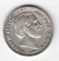 Willem III - 10 cent 1855 ZF+ schaars dubbeltje -Sch.643, Postzegels en Munten, Munten | Nederland, Verzenden, Koning Willem III