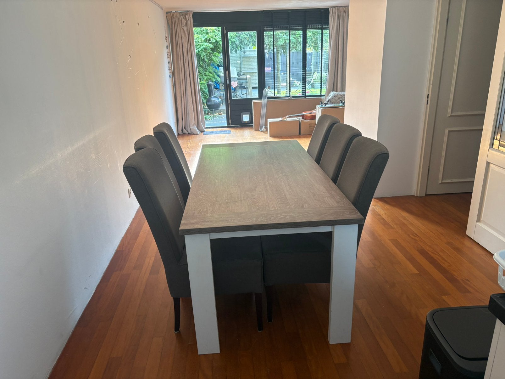 Eettafel en 6 eetkamerstoelen, Huis en Inrichting, Ophalen