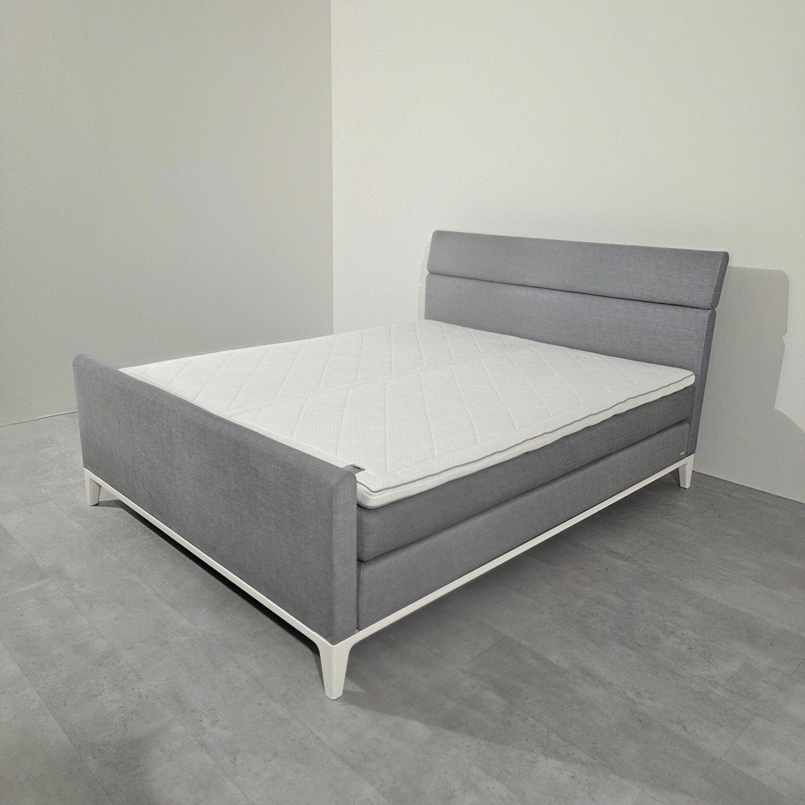 Boxspring Auping Criade 180x210 + Deluxe Topper, 210 cm, Tweepersoons, Ophalen of Verzenden, Zo goed als nieuw