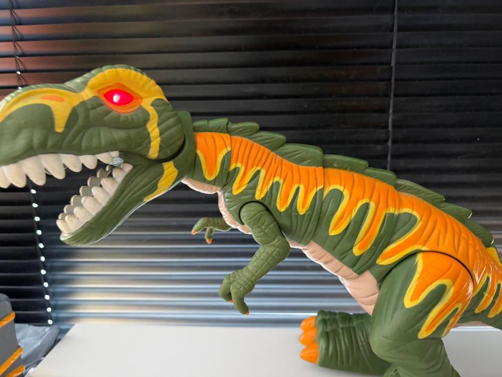 Fisher price t-rex 30cm hoog 50 cm lang, Ophalen of Verzenden, Zo goed als nieuw