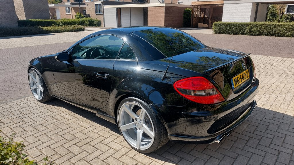 Mercedes-Benz SLK 1.8 Slk200 Kompr Roadster 2006 Zwart, Auto's, Mercedes-Benz, Euro 5, Achterwielaandrijving, Zwart, 4 cilinders