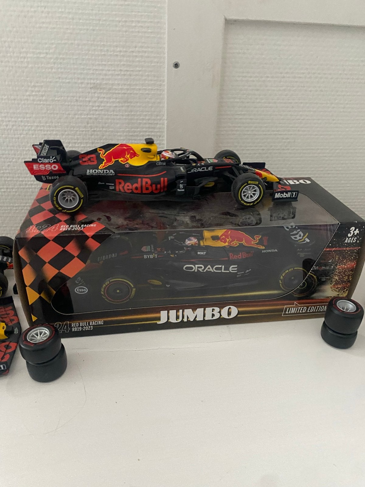 Max Verstappen Jumbo Red Bull Racing auto's, Overige merken, Auto, 1:32 tot 1:50, Ophalen of Verzenden