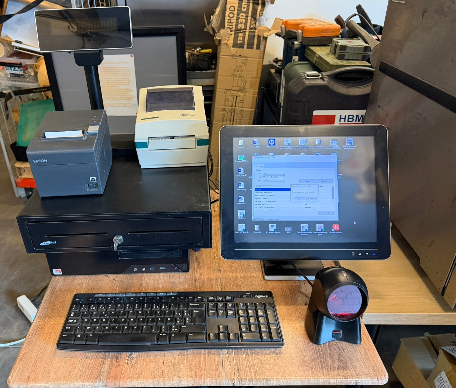 Kassasysteem (POS) Touchscreen, Epson & Metapace printers, Ophalen, ., Overige typen, POS