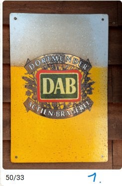 Partij emaille reclameborden bier, frisdrank & tabak, Ophalen