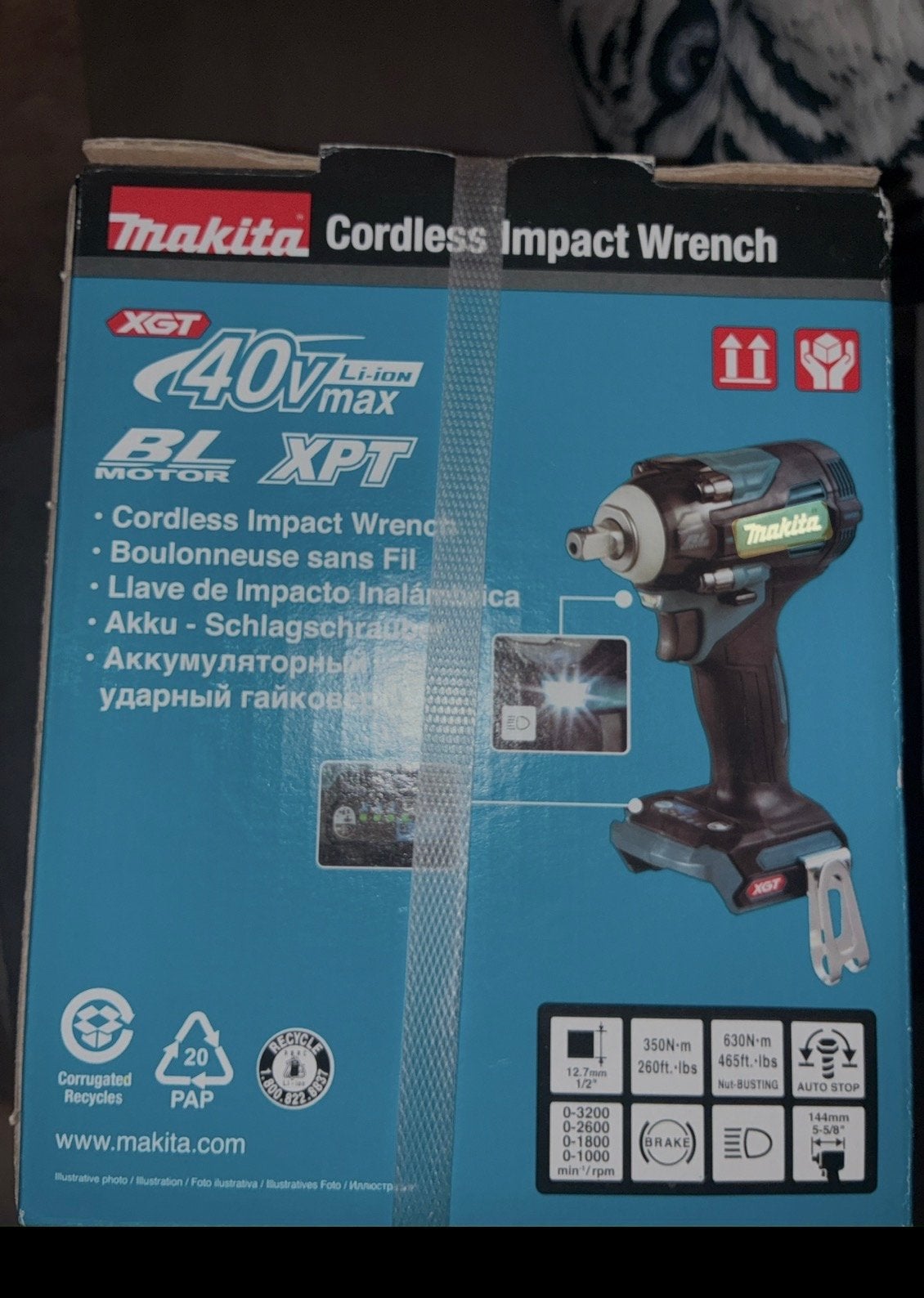 Makita 40Vmax XGT Accu Slagmoersleutel - Nieuw in doos, Ophalen of Verzenden, Nieuw, 600 watt of meer, Overige typen