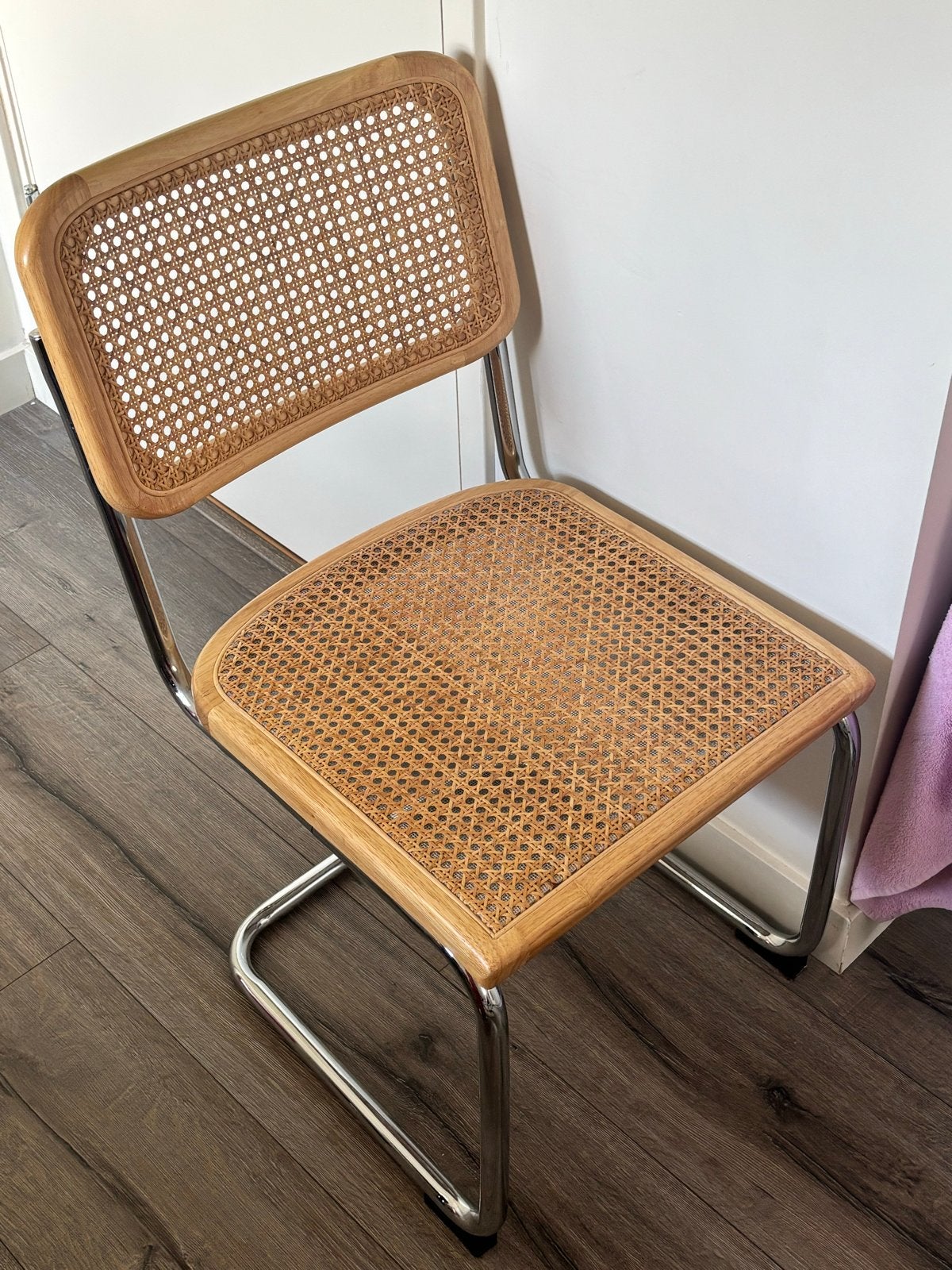 Vintage Thonet stijl stoel rotan, Ophalen