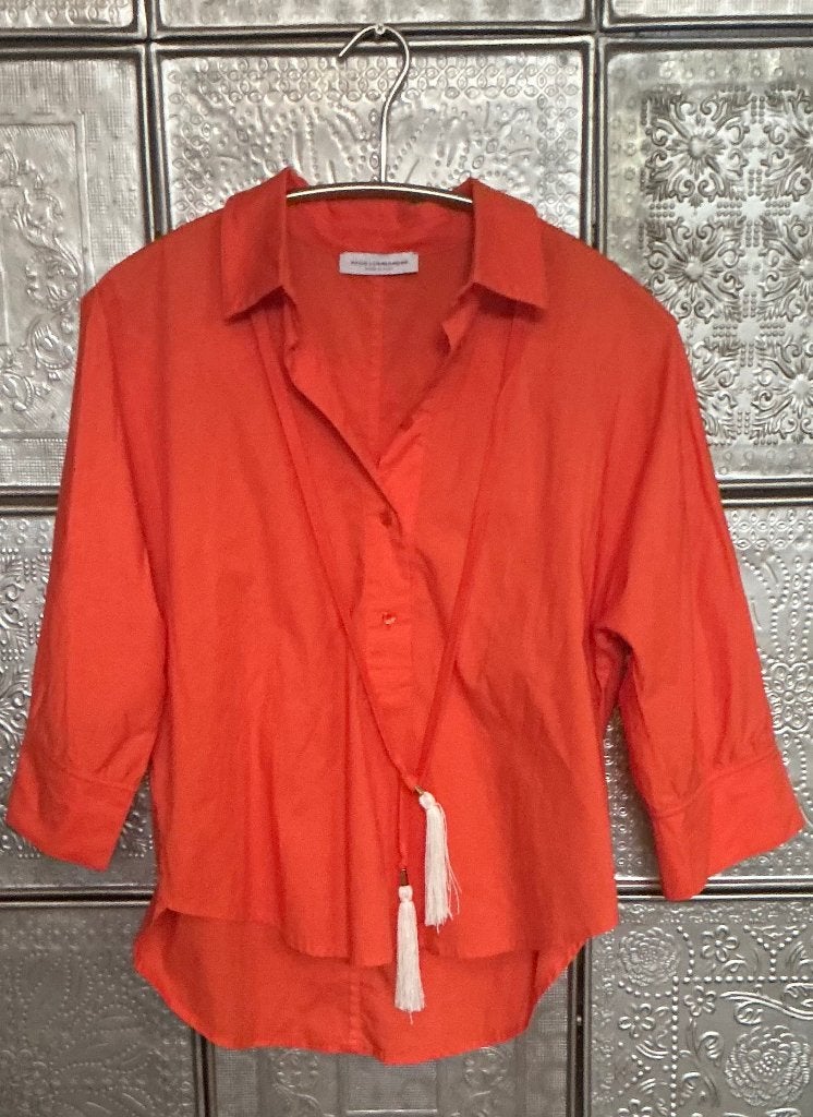Atos Lombardini. Prachtige top/blouse. Mt M., Maat 38/40 (M), Atos Lombardini, Oranje, Ophalen of Verzenden