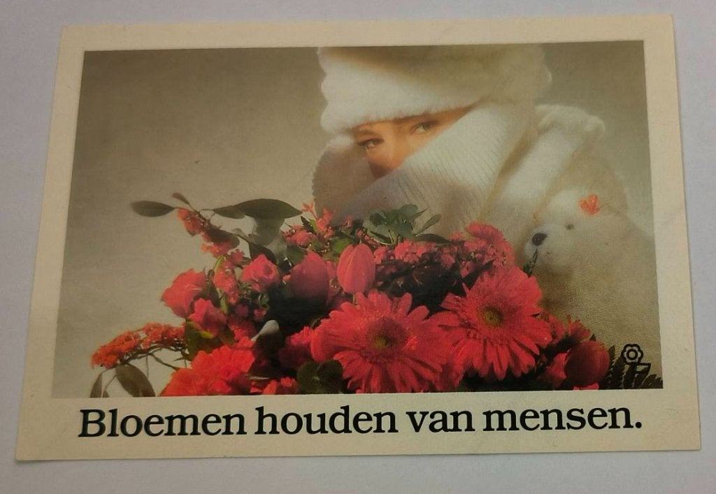Sticker bloemen houden van mensen(1), Ophalen of Verzenden, Zo goed als nieuw, Dier en Natuur