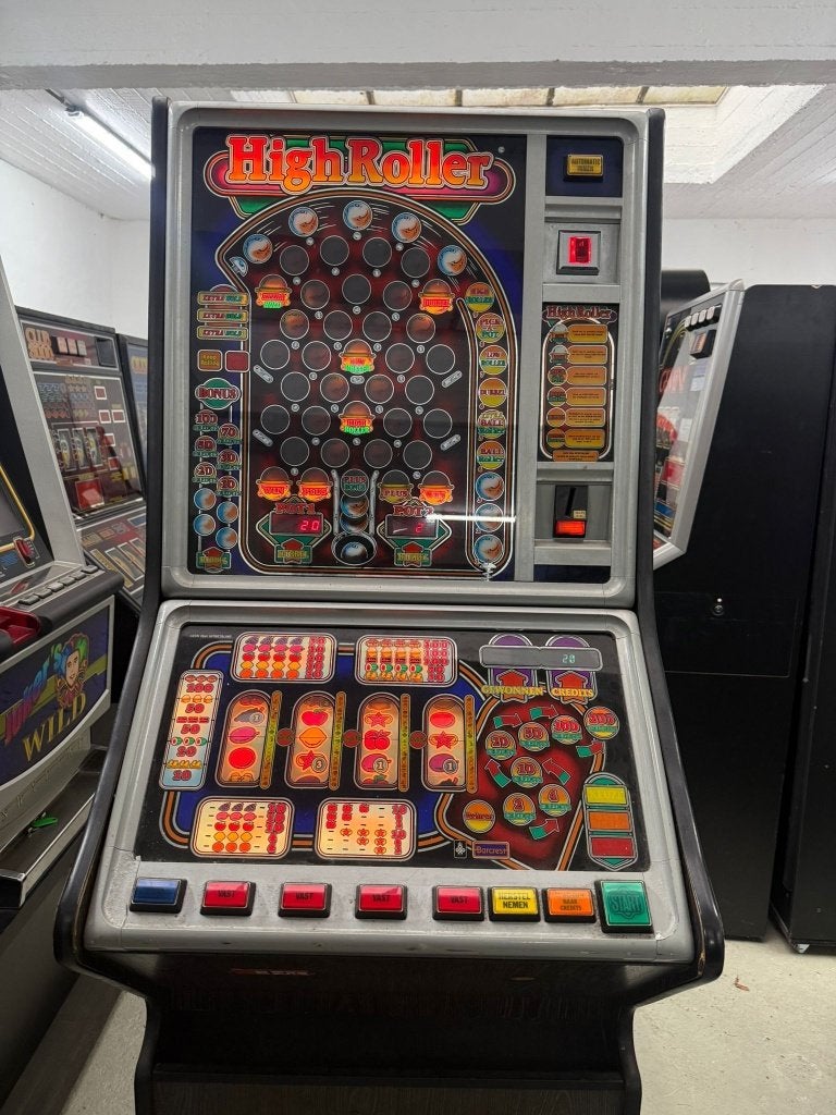 High Roller Gokautomaat, Gulden, Ophalen, Gebruikt, Met sleutels