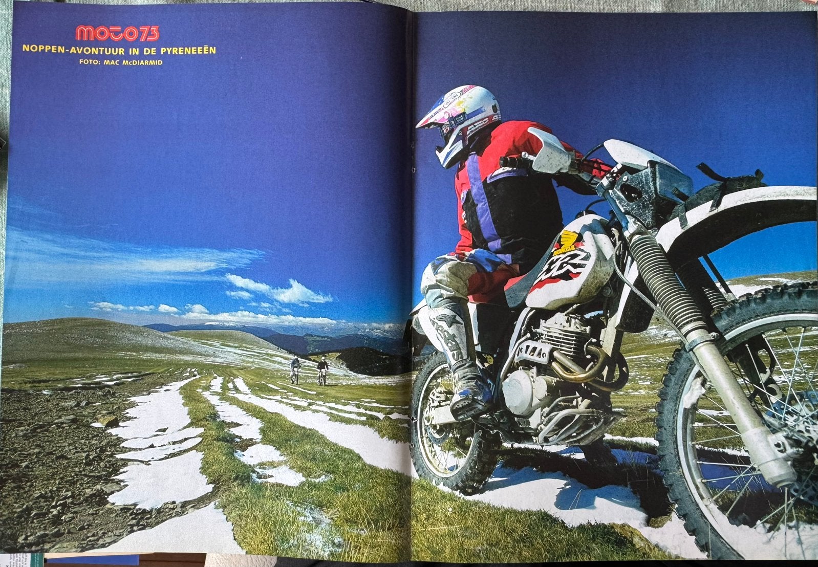 Poster 1998 Honda XR650, Verzenden, Zo goed als nieuw, Motoren