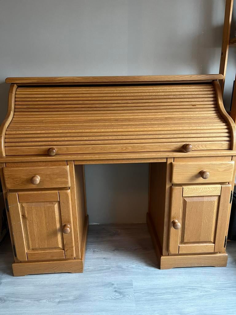 Bureau met rolluik, Huis en Inrichting, Bureaus, Ophalen, Zo goed als nieuw