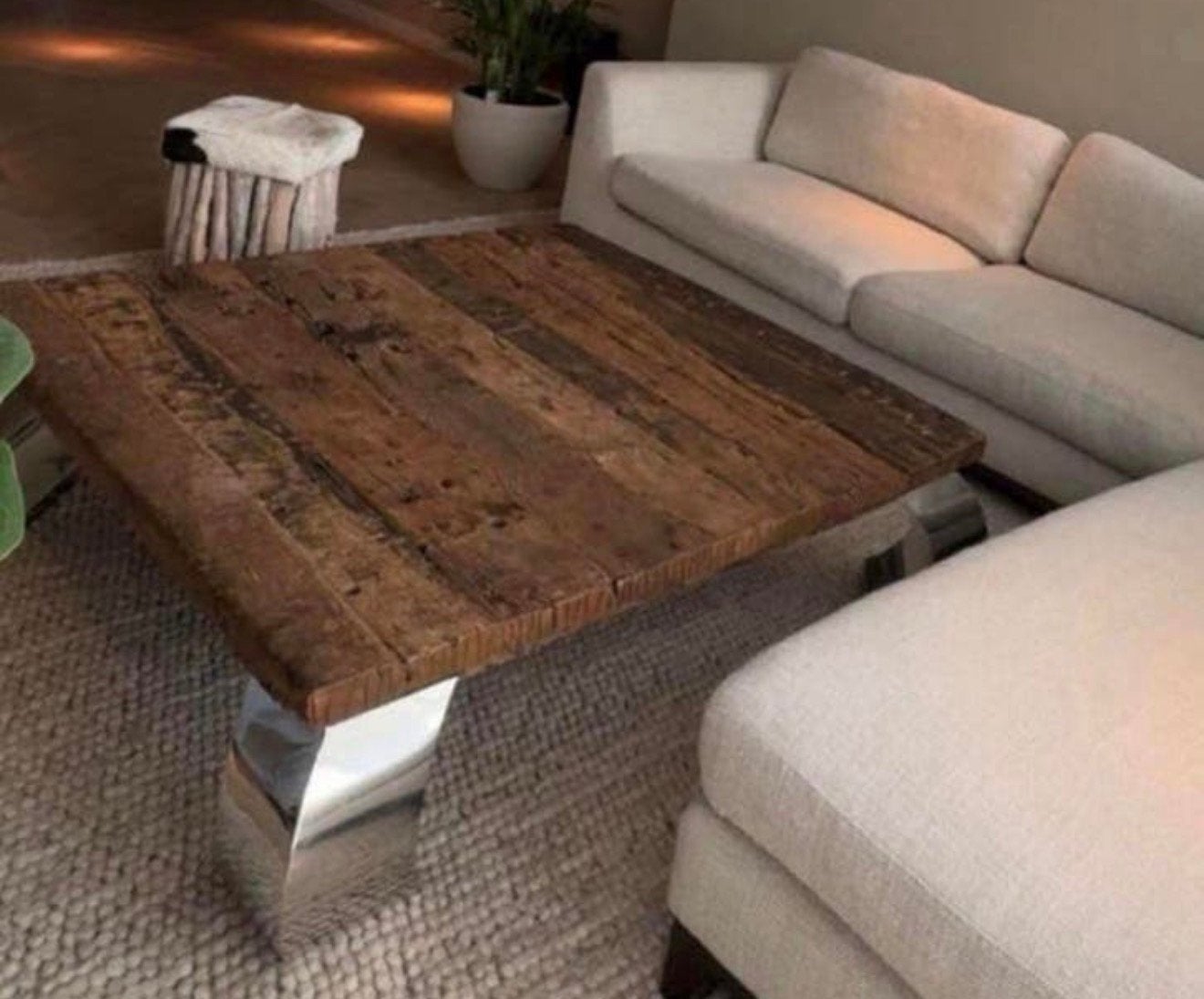 Houten tafel 130/130 afmeting, Ophalen, Zo goed als nieuw