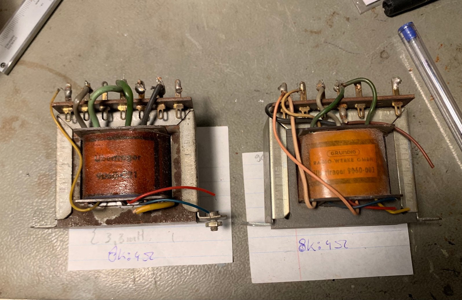 Setje uitgangstrafo’s 8K:4ohm, Ophalen of Verzenden