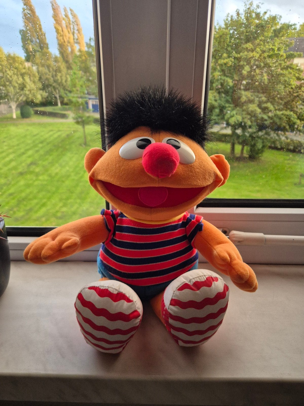 Interactieve Ernie knuffel (Sesamstraat) - 38 cm, Oranje, Overige merken, Overige karakters, Overige typen