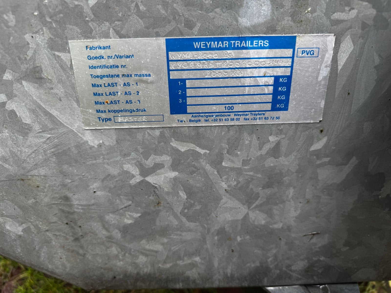 Aanhangwagen met huif - Weymar Trailers, Ophalen, Gebruikt