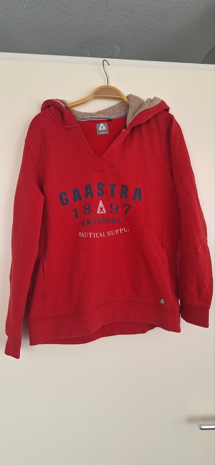 Gaastra hoodie rood gevoerde capuchon, Gaastra, Maat 42/44 (L), Ophalen of Verzenden, Gedragen