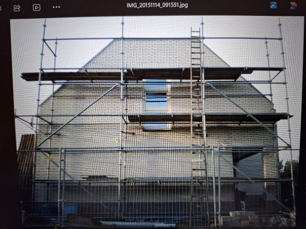 Bouwsteiger (staal) 10x6, Doe-het-zelf en Verbouw, Ophalen, Gebruikt, Overige typen, 5 meter of hoger