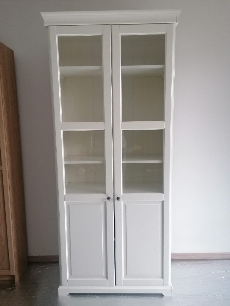 Vitrinekast / boekenkast Ikea (Billy), Ophalen, Met deur(en), 200 cm of meer, 50 tot 100 cm