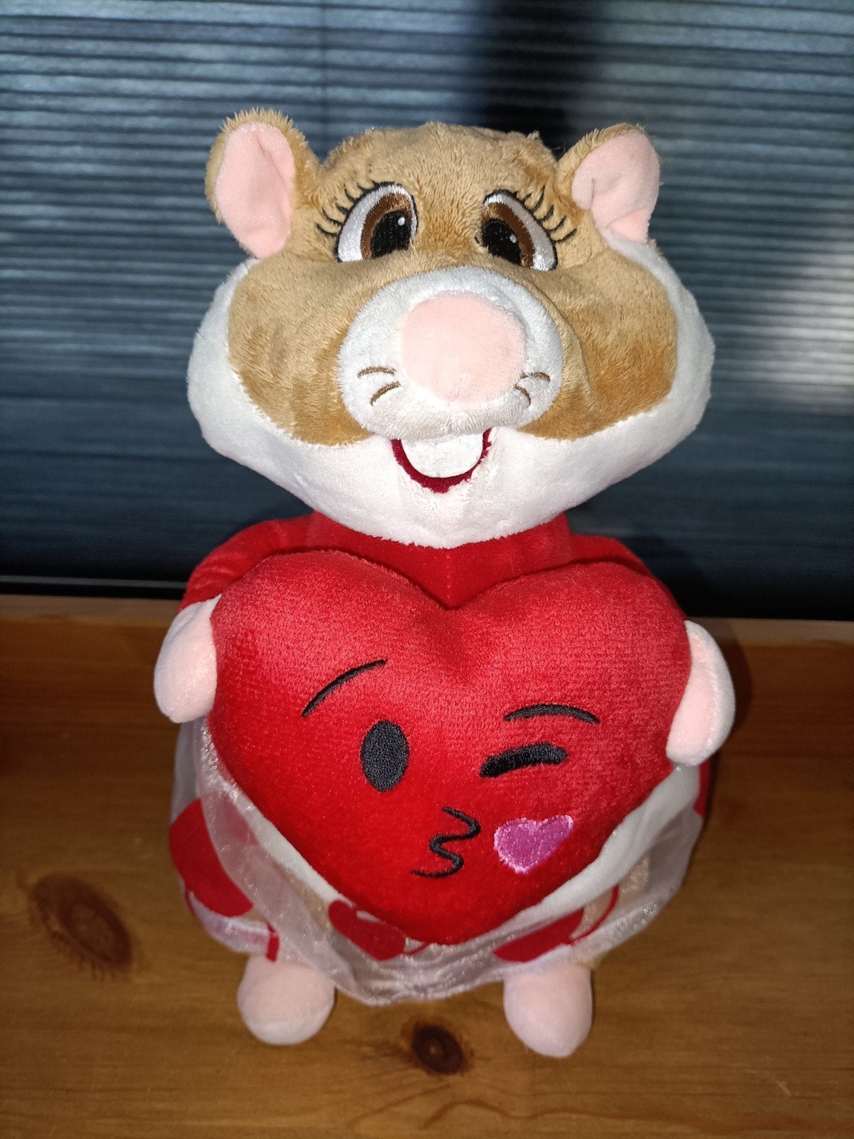 AH hamster Valentijn knuffel met hart Valentijnsdag, Kinderen en Baby's, Ophalen of Verzenden, Zo goed als nieuw, Overige typen