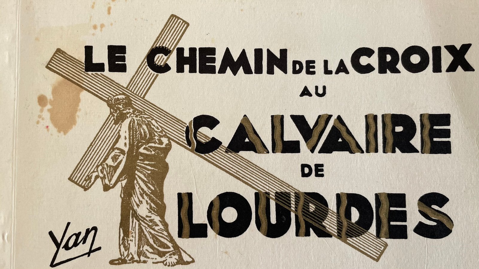 Lourdes De Kruiweg van Christus in Foto’s., Ophalen of Verzenden, Kaart of Prent