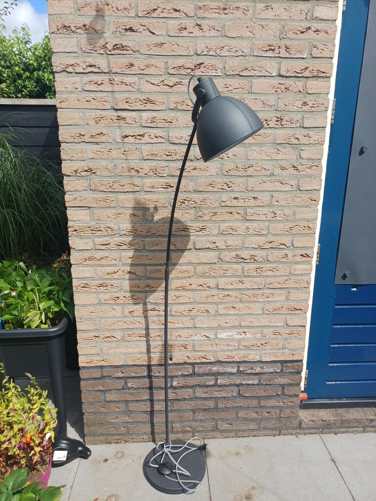 Vloerlamp Mat Zwart, Ophalen, Zo goed als nieuw, 150 tot 200 cm