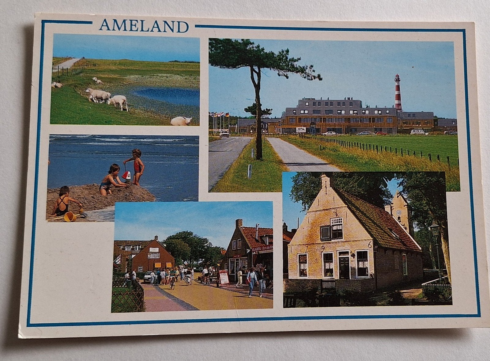 Oude ansichtkaart Ameland - Diverse beelden, Ophalen of Verzenden, 1960 tot 1980, Gelopen, Waddeneilanden