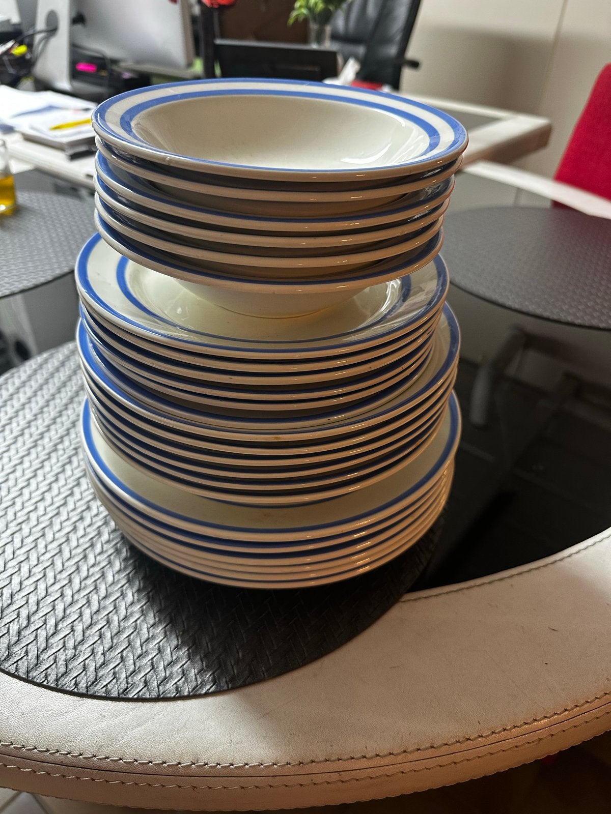 Keukenpakket: 24-delig bordenset, voorraadblikken, Dolce Gus, Ophalen, Steen/keramiek, Meerkleurig, Overige typen