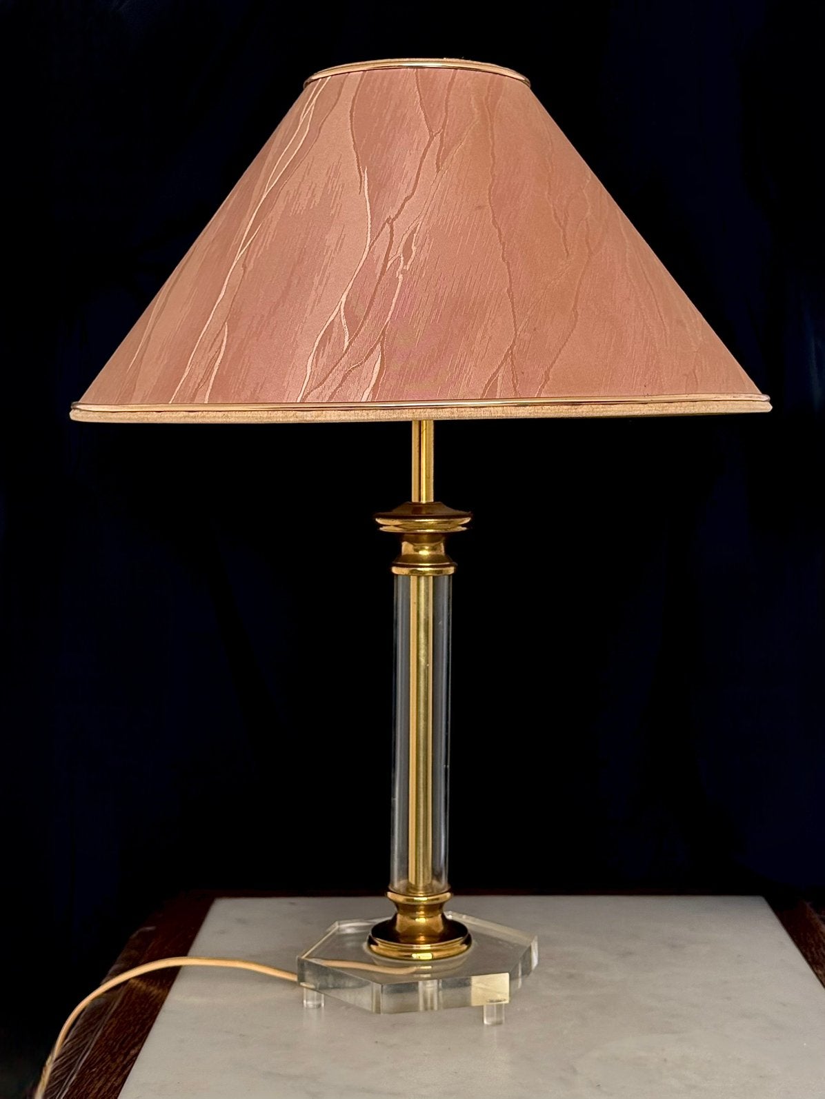 Prachtige vintage Hollywood Regency / Parijse tafellamp, Ophalen of Verzenden, Zo goed als nieuw, Inclusief lichtbron, Vintage