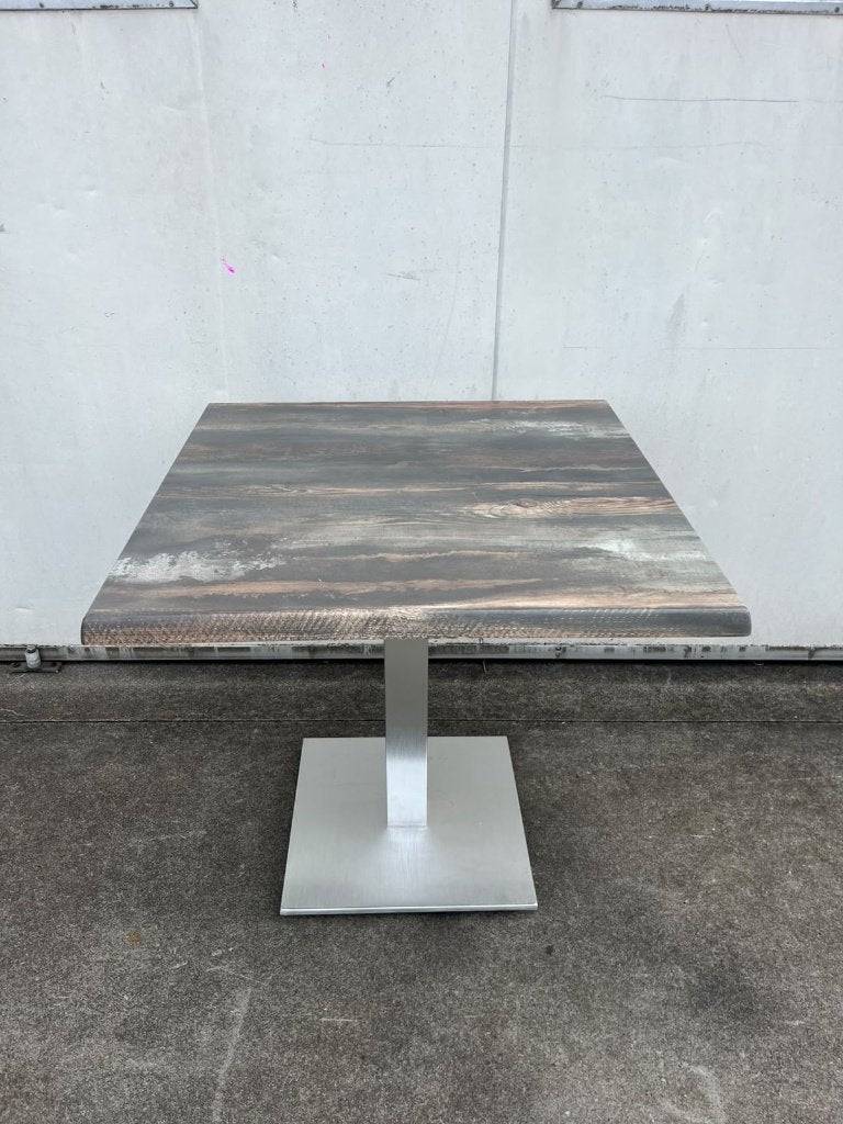 3 stuks nieuwe Bistro horeca Terrastafels 80x80 cm Werzalit, Ophalen, Nieuw