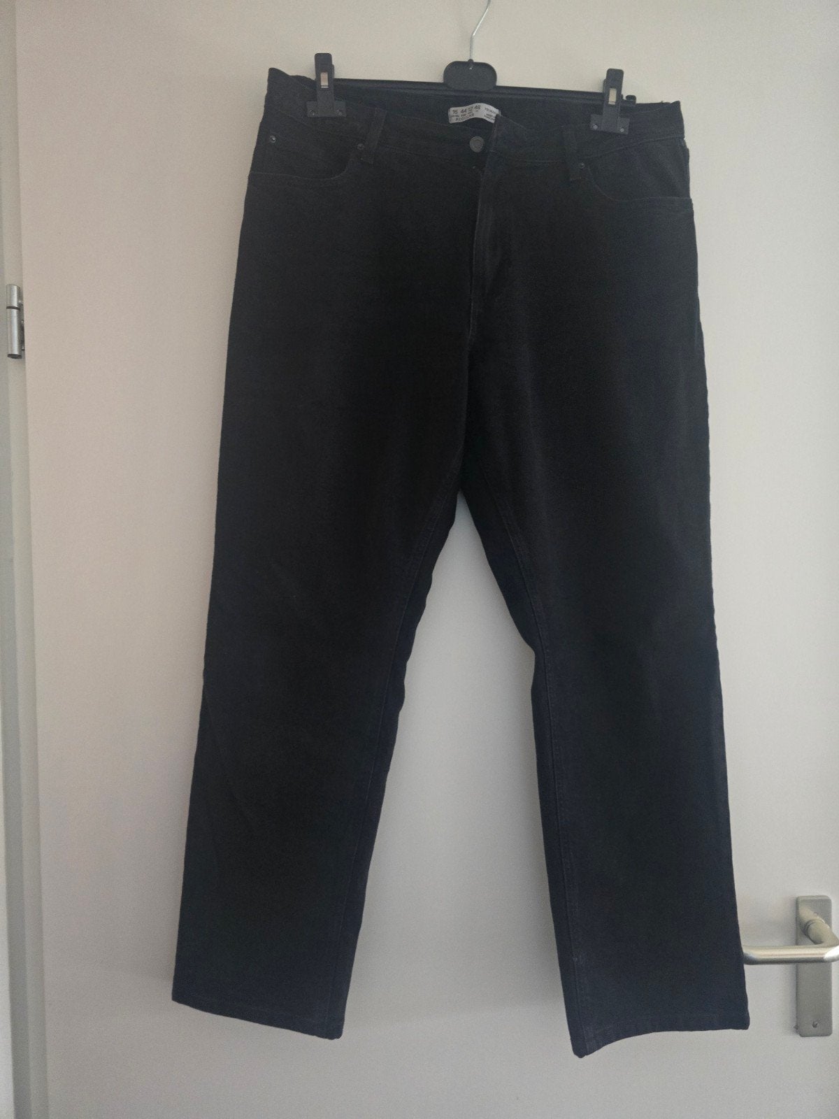 High waist jeans zwart maat 44 NIEUW, Kort, Zwart, Maat 42/44 (L), Nieuw