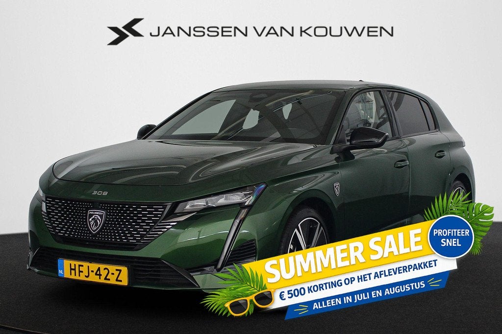 Peugeot 308 1.2 PureTech GT Automaat Navigatie LED Koplampen, Auto's, Peugeot, Bedrijf, Te koop, ABS, Achteruitrijcamera, Adaptive Cruise Control
