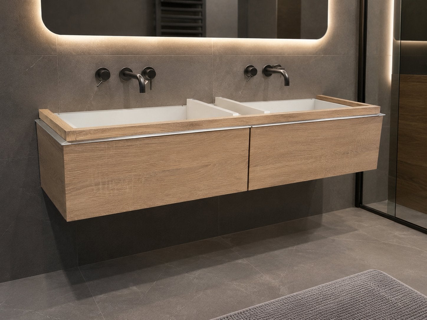 Badkamer meubel 120 на 48 см, Soft Close, (Half)hoge kast, Zo goed als nieuw, Minder dan 100 cm, 25 tot 50 cm