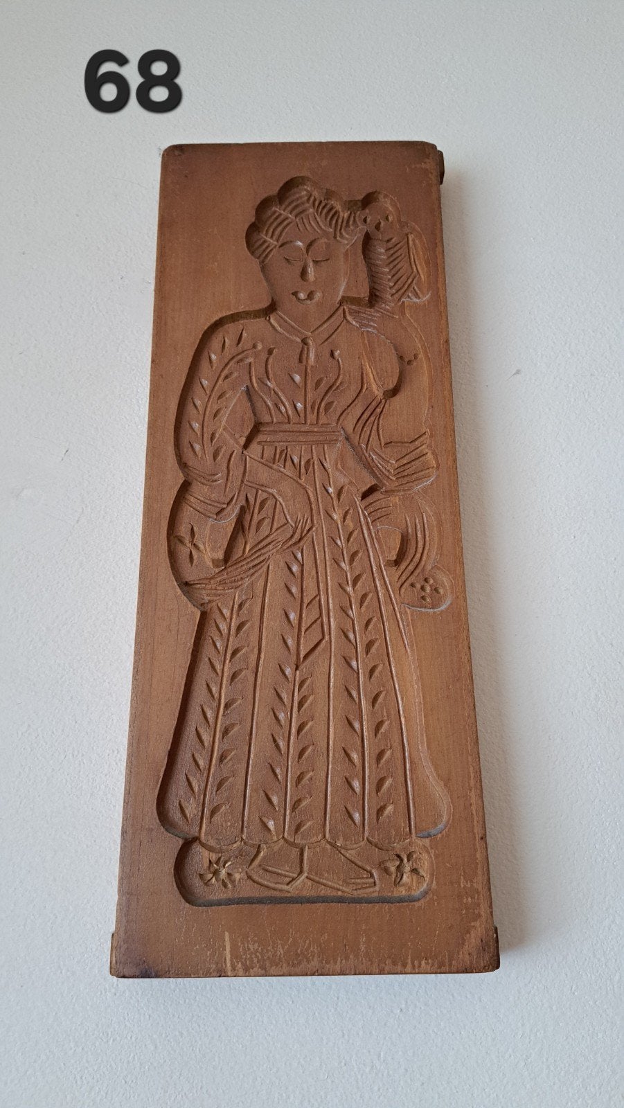 Antieke houten koekjesvorm met figuur, Antiek en Kunst, Ophalen of Verzenden