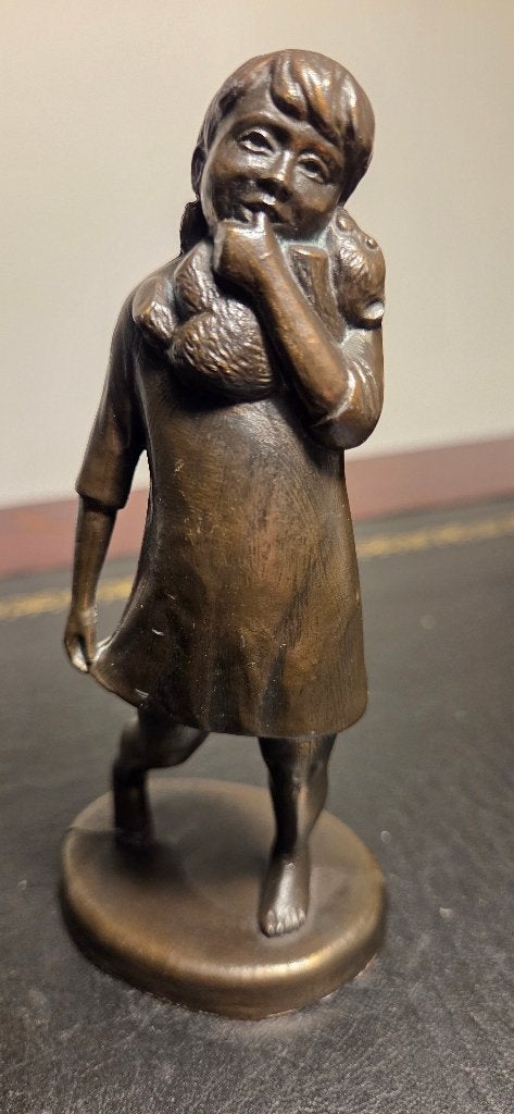 Massief Brons Beeldje, Antiek en Kunst, Ophalen of Verzenden